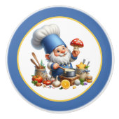 Bouton De Porte En Céramique Cuisine cuisinière gnome (Devant)
