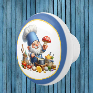Bouton De Porte En Céramique Cuisine cuisinière gnome