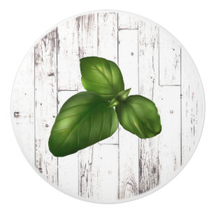 Bouton De Porte En Céramique Cuisine de Ferme Rustique en Bois Blanc Feuille de