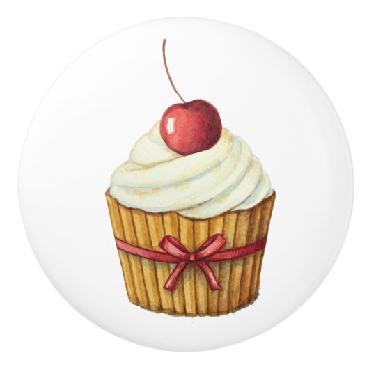 Bouton De Porte En Céramique Cupcake Drawer Knower (Devant)