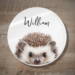 Bouton De Porte En Céramique Cute aquarelle Woodland Hedgehog Nursery Room