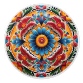 Bouton De Porte En Céramique Cute artisanat mexicain (Devant)