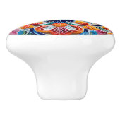 Bouton De Porte En Céramique Cute artisanat mexicain (Côté)