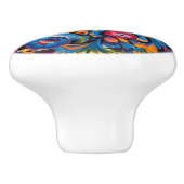 Bouton De Porte En Céramique Cute artisanat mexicain (Côté)