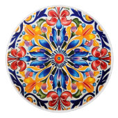 Bouton De Porte En Céramique Cute artisanat mexicain (Devant)