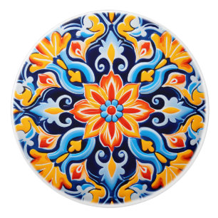 Bouton De Porte En Céramique Cute artisanat mexicain