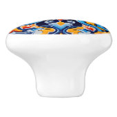 Bouton De Porte En Céramique Cute artisanat mexicain (Côté)