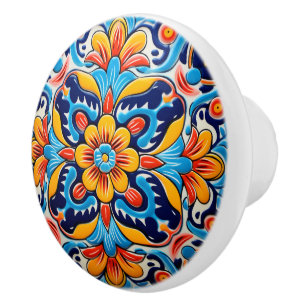 Bouton De Porte En Céramique Cute artisanat mexicain