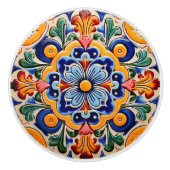 Bouton De Porte En Céramique Cute artisanat mexicain (Devant)