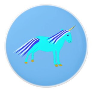 Bouton De Porte En Céramique Cute Blue Baby Boy