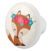 Bouton De Porte En Céramique Cute Boho Chic Fox (Droite)