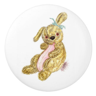 Bouton De Porte En Céramique Cute Bunny Ceramic Knob