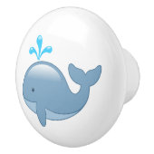 Bouton De Porte En Céramique Cute Chubby Cartoon Whale (Droite)