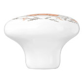 Bouton De Porte En Céramique Cute Fox (Côté)