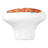 Bouton De Porte En Céramique Cute Fox Whimsical (Côté)