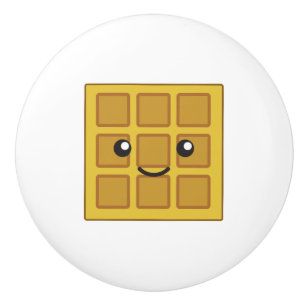 Bouton De Porte En Céramique Cute gaufre