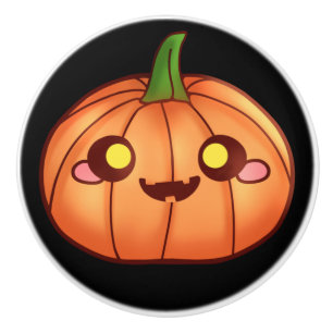 Bouton De Porte En Céramique Cute Halloween Jack-o'-lantern