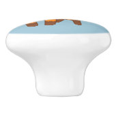 Bouton De Porte En Céramique Cute Little Fox (Côté)