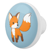 Bouton De Porte En Céramique Cute Little Fox (Droite)