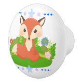 Bouton De Porte En Céramique Cute Little Fox (Droite)