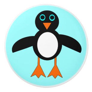 Bouton De Porte En Céramique Cute Penguin Ceramic Knob