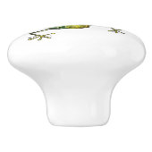 Bouton De Porte En Céramique Cute Whimsical Happy Frog (Côté)