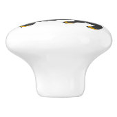 Bouton De Porte En Céramique Dachshund Dog Design (Côté)