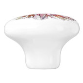 BOUTON DE PORTE EN CÉRAMIQUE DAHLIA FLOWER (Côté)