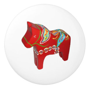 Bouton De Porte En Céramique Dala Horse Ceramic Knob