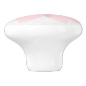 Bouton De Porte En Céramique Damas Et Fleur (Côté)