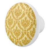 Bouton De Porte En Céramique Damassé d'or (Droite)