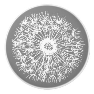 Bouton De Porte En Céramique Dandelion Seed Faire un bac de souhait
