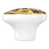 Bouton De Porte En Céramique Dans L'Orchard D'Apple (Côté)