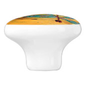 Bouton De Porte En Céramique Danse de libellule (Côté)