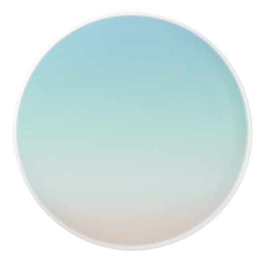 Bouton De Porte En Céramique Dégradé de style plage (Devant)