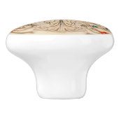 Bouton De Porte En Céramique Dentelle (Côté)