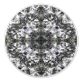 Bouton De Porte En Céramique Dentelle argentée (Devant)