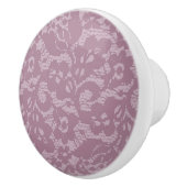 Bouton De Porte En Céramique Dentelle violette (Droite)