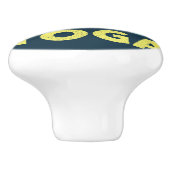 Bouton De Porte En Céramique Design de texte Yoga (Côté)