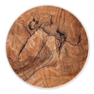 Bouton De Porte En Céramique Design en bois Brown