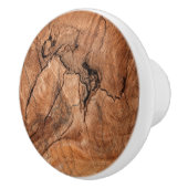 Bouton De Porte En Céramique Design en bois Brown (Droite)