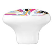 Bouton De Porte En Céramique Design Motif unique (Côté)