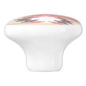 Bouton De Porte En Céramique Design natif aztèque (Côté)