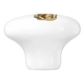 Bouton De Porte En Céramique dessin animé saxophone (Côté)