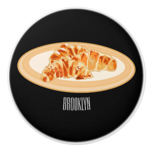 Bouton De Porte En Céramique Dessin du Croissant