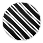 Bouton De Porte En Céramique Diagonales (Devant)