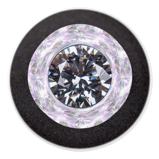 Bouton De Porte En Céramique Diamond Jewel Gemstone (Devant)