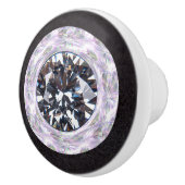 Bouton De Porte En Céramique Diamond Jewel Gemstone (Droite)