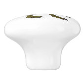 Bouton De Porte En Céramique Dilophosaurus dessin animé (Côté)