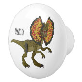 Bouton De Porte En Céramique Dilophosaurus dessin animé (Droite)